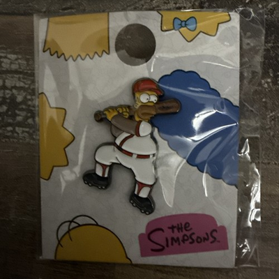 #ad #ad The Simpsons x MLB Homer At Bat Lids Exclusive Pin RARE $35.00