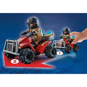 PLAYMOBIL #71090 Fire Rescue Quad