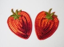 Sequin Strawberry Nipple Pasties