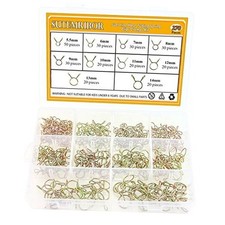 270 Pieces 10 Sizes Fuel Line Hose Tubing Spring Clips Clamps Assortment Kit