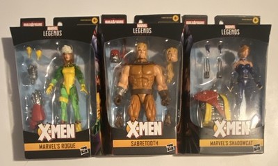Marvel Legends Hasbro X-Men Rogue Sabretooth Shadowcat Action Figures 3-Pack