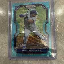2021 Panini Prizm Alejandro Kirk Teal Wave #169 RC Rookie Toronto Blue Jays