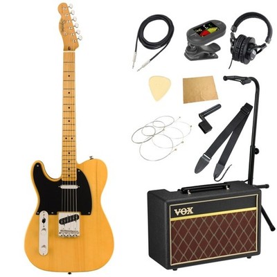 Squier Classic Vibe '50S Telecaster Lh Mn Btb Lefty Electric Guitar With Vox Amp
