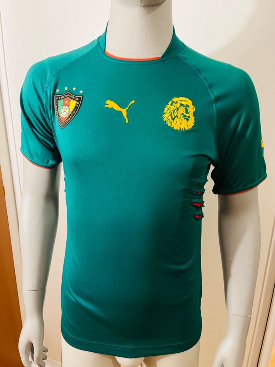 PUMA カメルーン代表 ユニフォーム ゲームシャツ ワールドカップ ビンテージ Puma Cameroon National Football Soccer Team 2004/06 Shirt Jersey