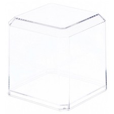 Pioneer Plastics Clear Plastic Baseball Case UV Resistant , 3" W x 3" D x 3" H
