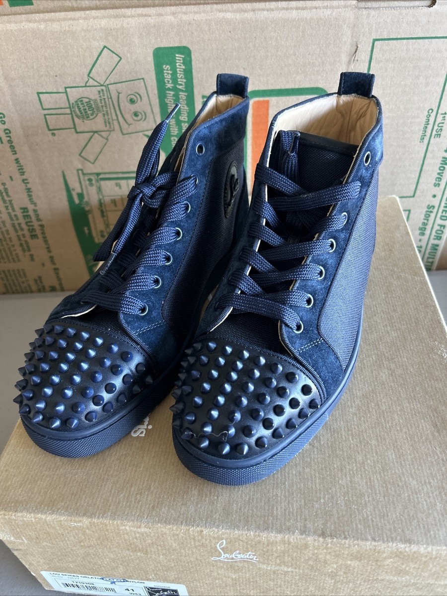 Size 8 US 41 EU Christian Louboutin Louis Spikes Orlato High With