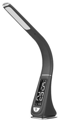 Rabalux Tischleuchte mit Uhr Lionel 5W 5000K 260lm schwarz Modern dimmbar Büro