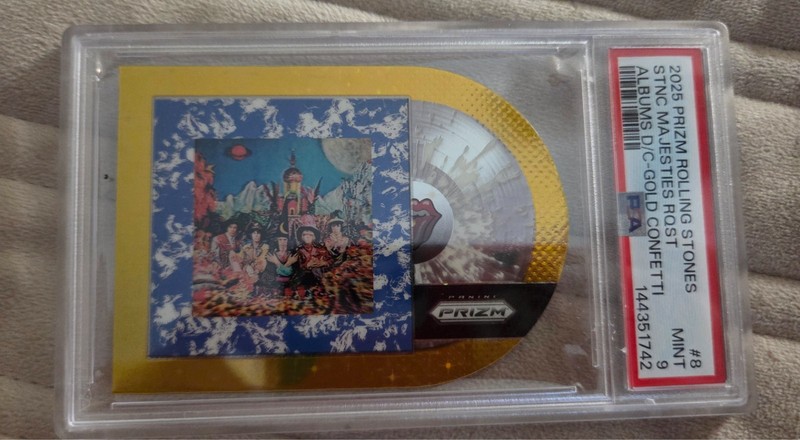 2025 prizm the rolling stones gold majestic psa 9