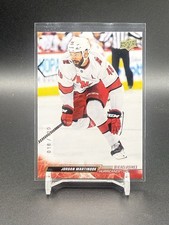 2022-23 Upper Deck Exclusives /100 Jordan Martinook Carolina Hurricanes
