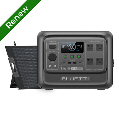 BLUETTI Elite 100 V2 1024Wh Power Station Solar Generator+200W Solar Panel Combo