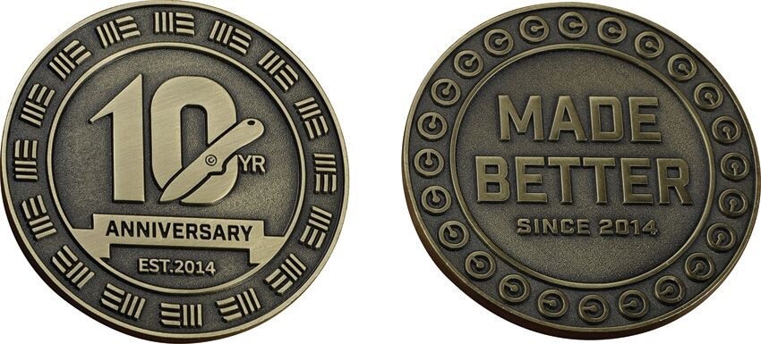 Civivi We knife 10th anniversary Challenge Commemorative Coin