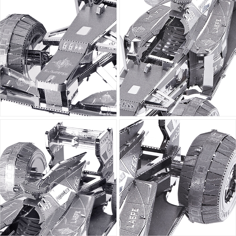 Piececool 3d Model Kits Racing Car Metal Model Puzzles Holiday Gifts Kits Toys