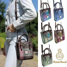 Glen Appin Harris Tweed Keltie Mini Tall Tote Bag With Removable Shoulder Strap