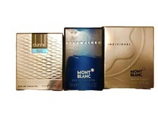Mens Mont Blanc Dunhilll Miniature Set  mini perfume Travel size Xmas Gift 