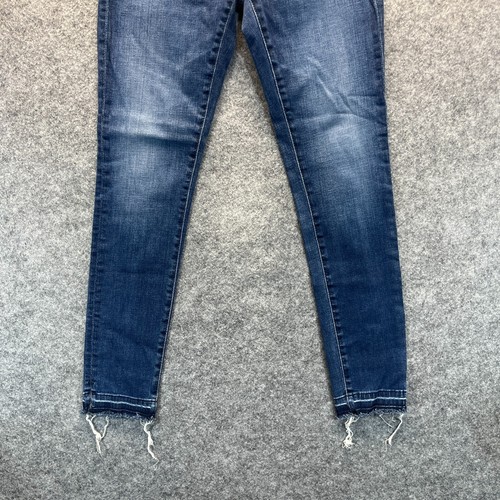 AG Adriano Goldschmied Jeans Womens 28 The Legging Ankle Skinny Blue Distressed - Picture 2 of 13