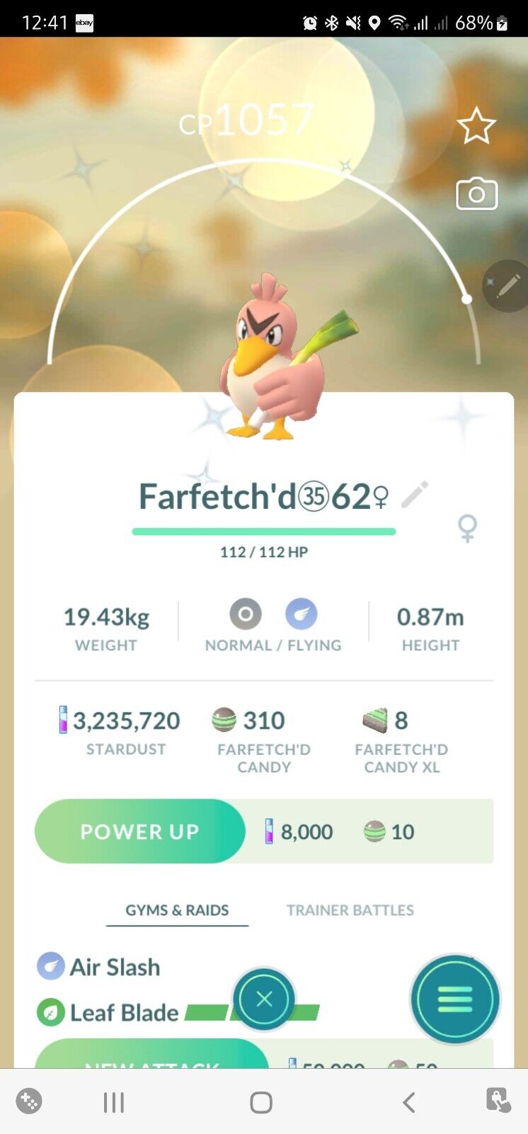 Shiny Farfetch'd Pokemon Trade Go