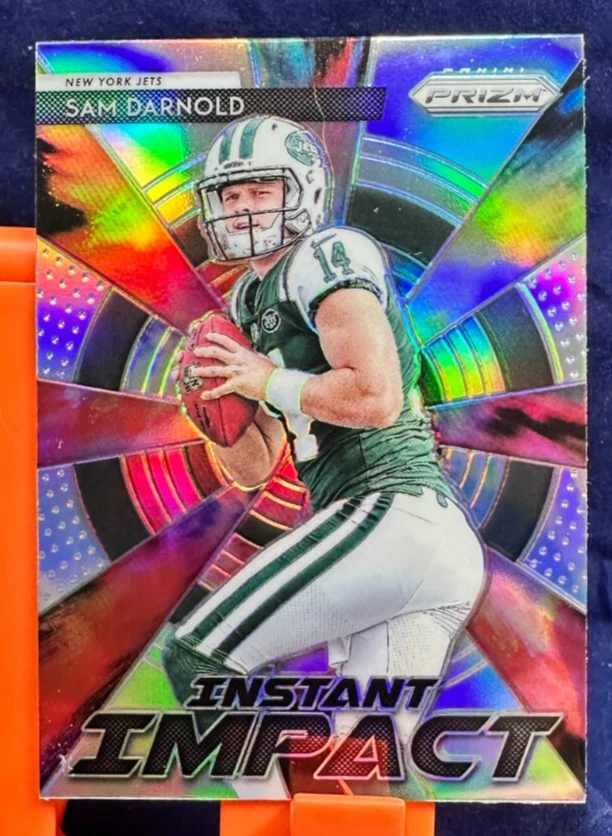 Sam Darnold Panini Prizm Instant Impact #II3 Black Finite 1/1