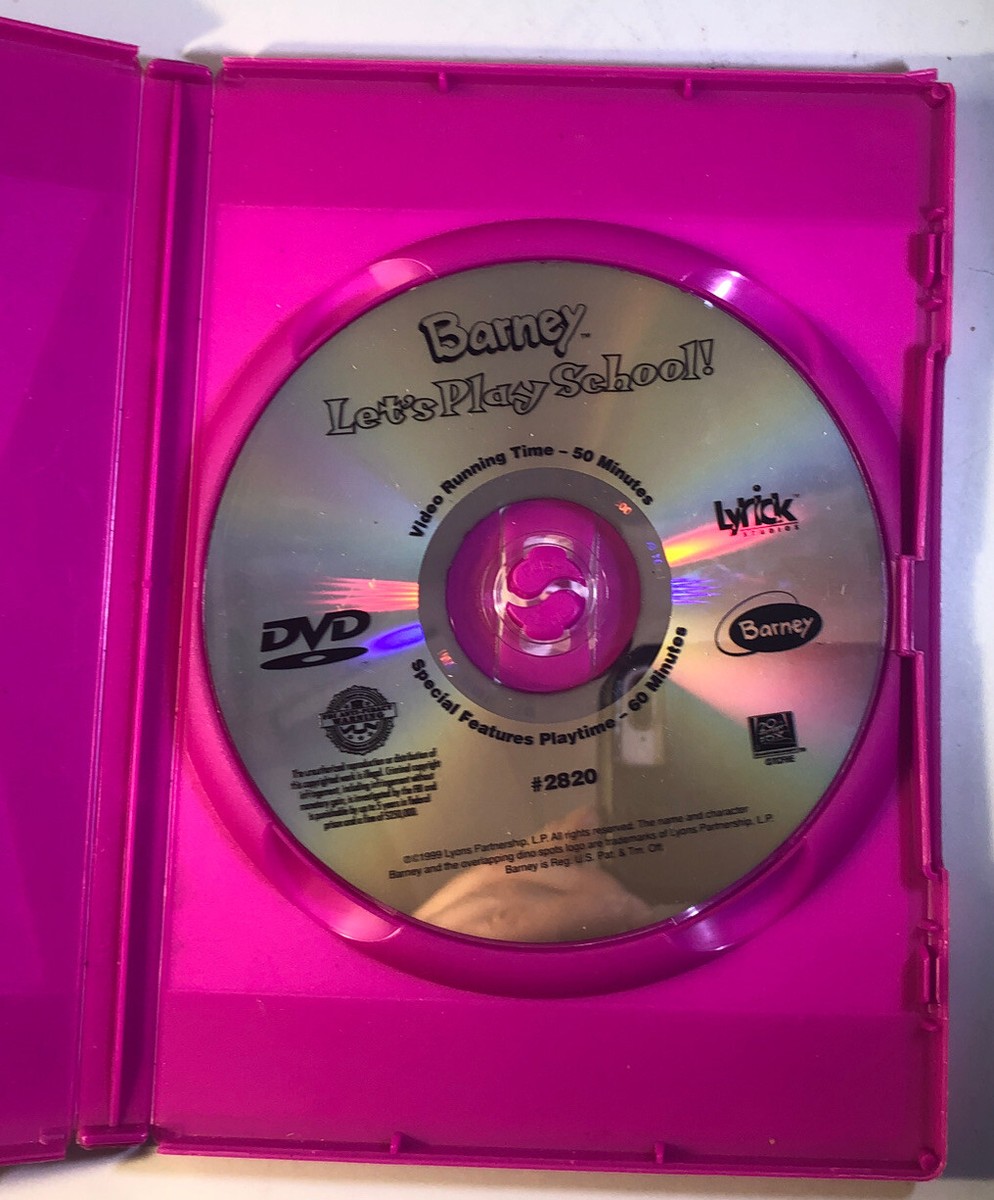 Barney Let's Play School DVD Very Rare By Lionsgate Studios-SHIPS