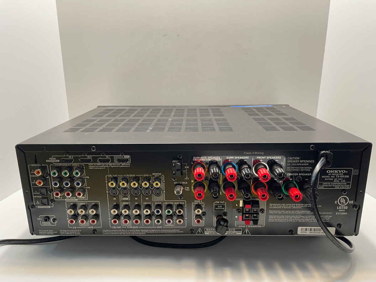 Onkyo TX-SR506 7.1-Channel AV Receiver HDMI 1080p Home Theater