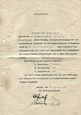 GERMAN SURGEON Rudolf Klapp autograph, document signed