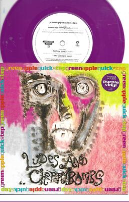 Green Apple Quick Step Ludes And Cherrybombs Purple�vinyl UK  33rpm 7'' +Pic Slv
