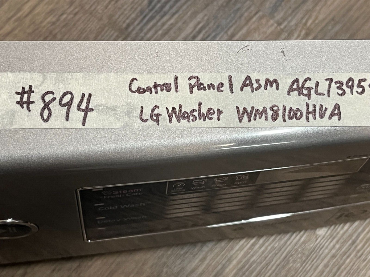 Washer AGL73954429 Control Panel Only (no Knob) for LG Washer
