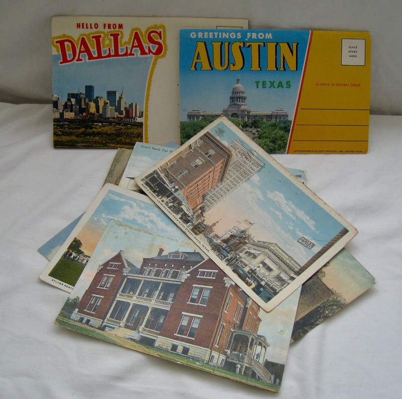 10 1907- 61 TX PHOTO POSTCARDS & 2 POSTCARD PACKS BEAUMONT “THE PHYSETER MACROCE
