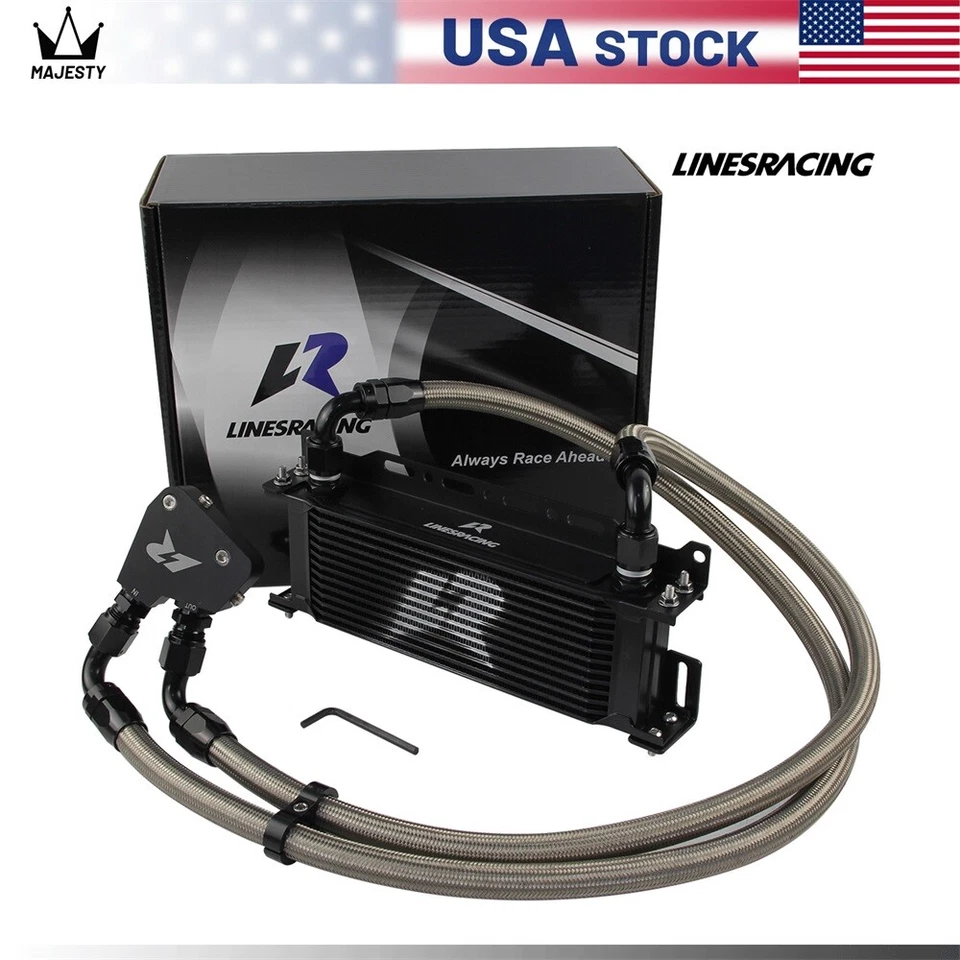 13 ROW AN10 ENGINE OIL COOLER KIT BOLT ON 97-04 CHEVROLET CORVETTE C5 LS1 LS6 Foto 4 de 4