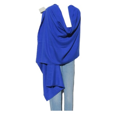Cashmere |Himalayan |Shawl |Mini Herringbone | 2 Ply |Handmade | Deep Blue