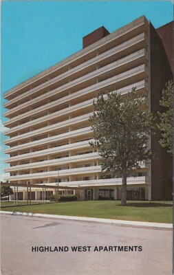 Highland West Apartments Wheat Ridge Colorado postcard CQ7