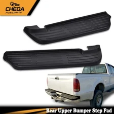 2Pc Bumper Step Pad Set Fit For 1999-07 Ford All Super Duty Models Rear Upper GP