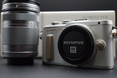 【N Mint IN BOX】SC:1545  OLYMPUS PEN E-PL8 White 40-150mm Zoom Lens Digital  JPN