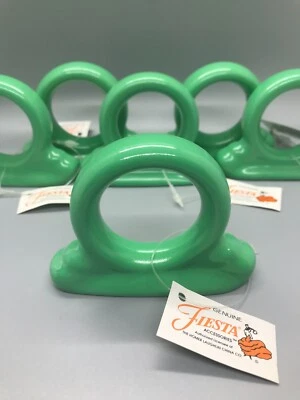 One Genuine Fiesta Accessories Napkin Ring in Seamist Green | Resin Not Ceramic