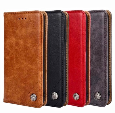 Handy Schutz Hülle Apple Huawei Samsung Flip Cover Kartenfach Case Klapp Etui