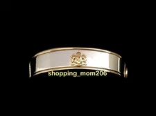 Lauren Ralph Lauren Two-Tone Crest Bangle Bracelet RV$55