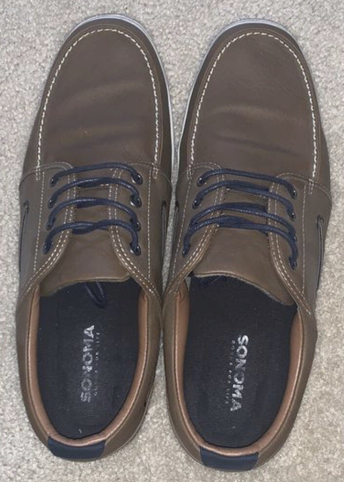 BOAT SHOES...SONOMA GOODS Men’s Casual Shoe Brown Sz … Gem