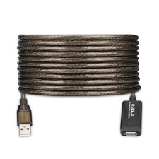 USB 2.0 Type A Male to A Female Active Repeater Extension Cable 30ft, High Sp...