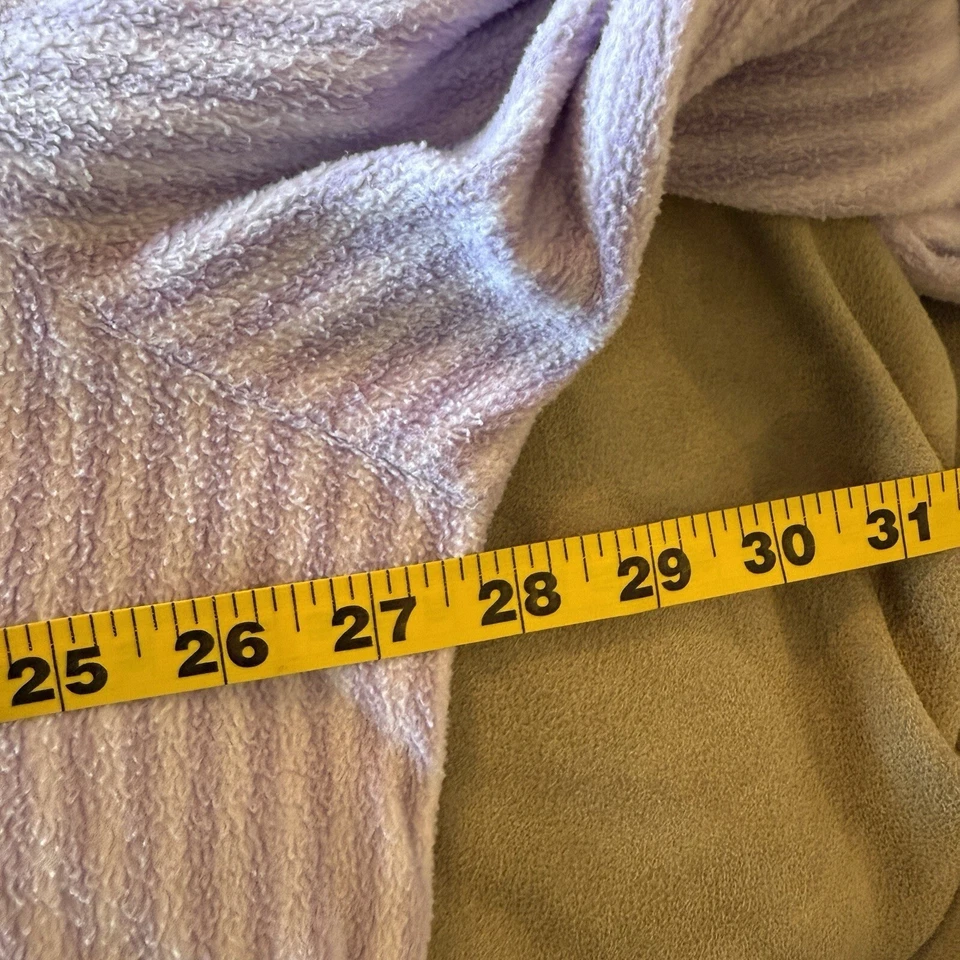 Conjunto de pijama de lana 3X XXXL púrpura blanco a rayas pantalones para dormir camisa pijamas Foto 2 de 4