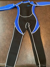 Youth Size 10 HISEA Scuba Donkey Wetsuit Black/Blue