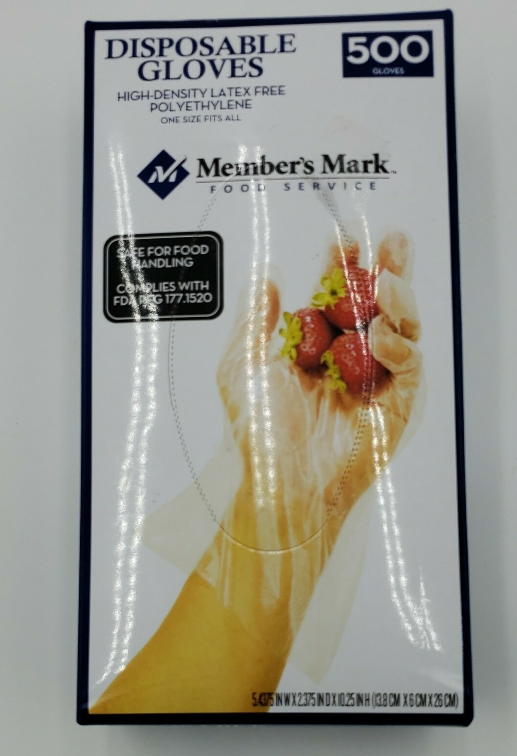 3 Boxes Member's Mark Food Service Plastic Disposable Gloves 500ct 1500