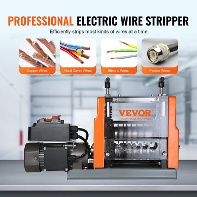 VEVOR Automatic Wire Stripping Machine, 0.06''-0.98'' Electric Motorized Cable S