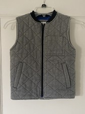 Boys / Girls OLD NAVY gray sleeveless full zip vest Size Small 6-7