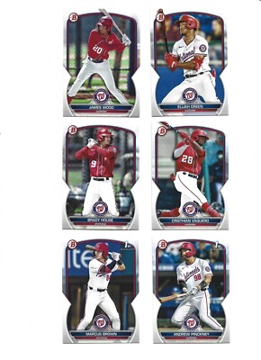 2023 Bowman Draft Washington Nationals 6 card Team Set  w / 1st Bowman cards