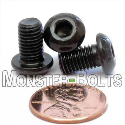#ad 1 4 28 Button Head Socket Cap Screws Alloy Steel w Black Oxide US SAE Fine $17.15