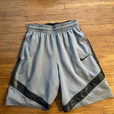 Men s Nike Gray and Black Size Small Dri-Fit Athletic Shorts-small stain in pics