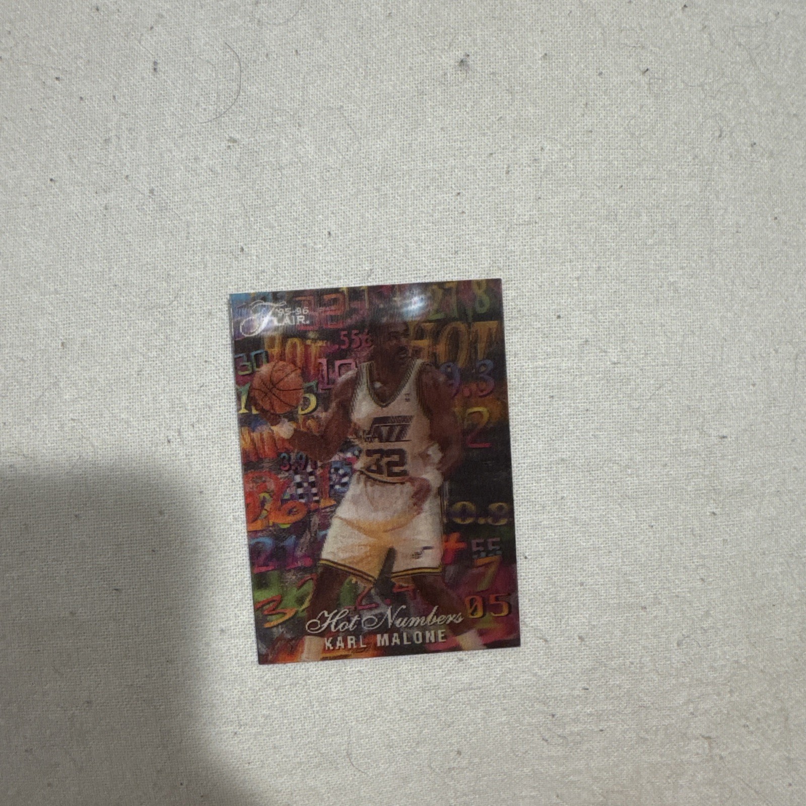 1995-96 Flair Hot Numbers No 7 Karl Malone