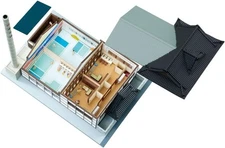 TOMYTEC Eco Lecture MD04 Micro Dollhouse Public Bath Diorama Accessories