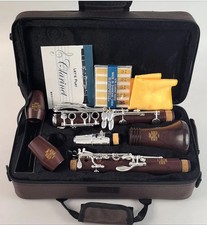 Clarinet Bb Red Wood Clarinet Silver plated 17/18 Keys Mopane Sib Klarnet M67