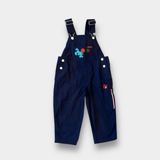 Vintage Y2K Nickelodeon Blues Clues Navy Basketball Overalls Toddler 3T