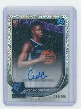 2025 -26 Bowman Chrome Cedric Coward Rookie Speckle Refractor Auto 84/299
